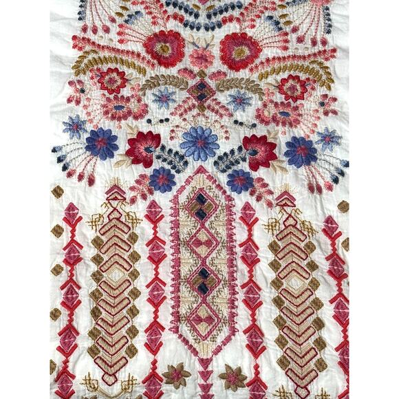 Johnny Was Frederique Embroidered Panel Knit Mix Tunic Large - Picture 7 of 7